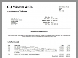 Buyer Invoice