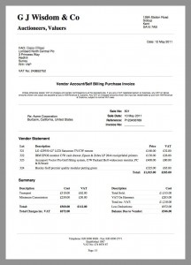 Auction Labs Live - Vendor Statement