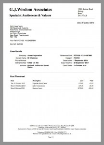 BAT Tracker - Cost Timesheet Report