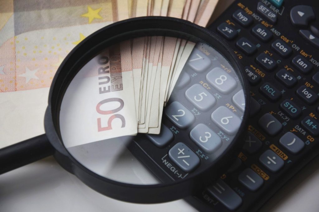 Banknote Beside Calculator