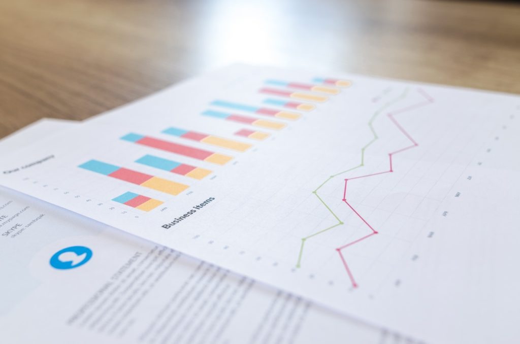 Analytics - Graph and Line Chart