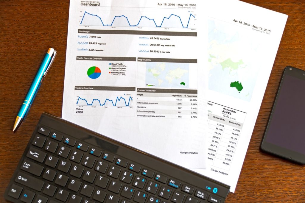 Keyboard and charts