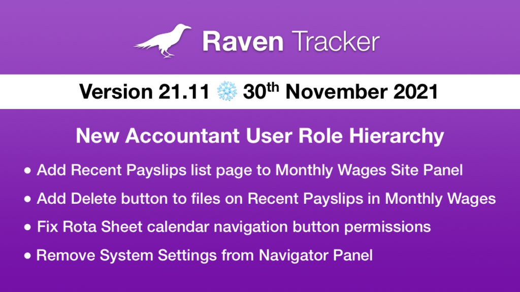 Raven Tracker 21.11
