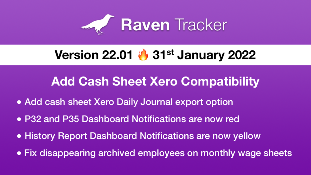 Raven Tracker 22.01