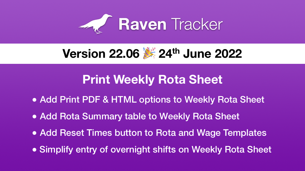 Raven Tracker 22.06